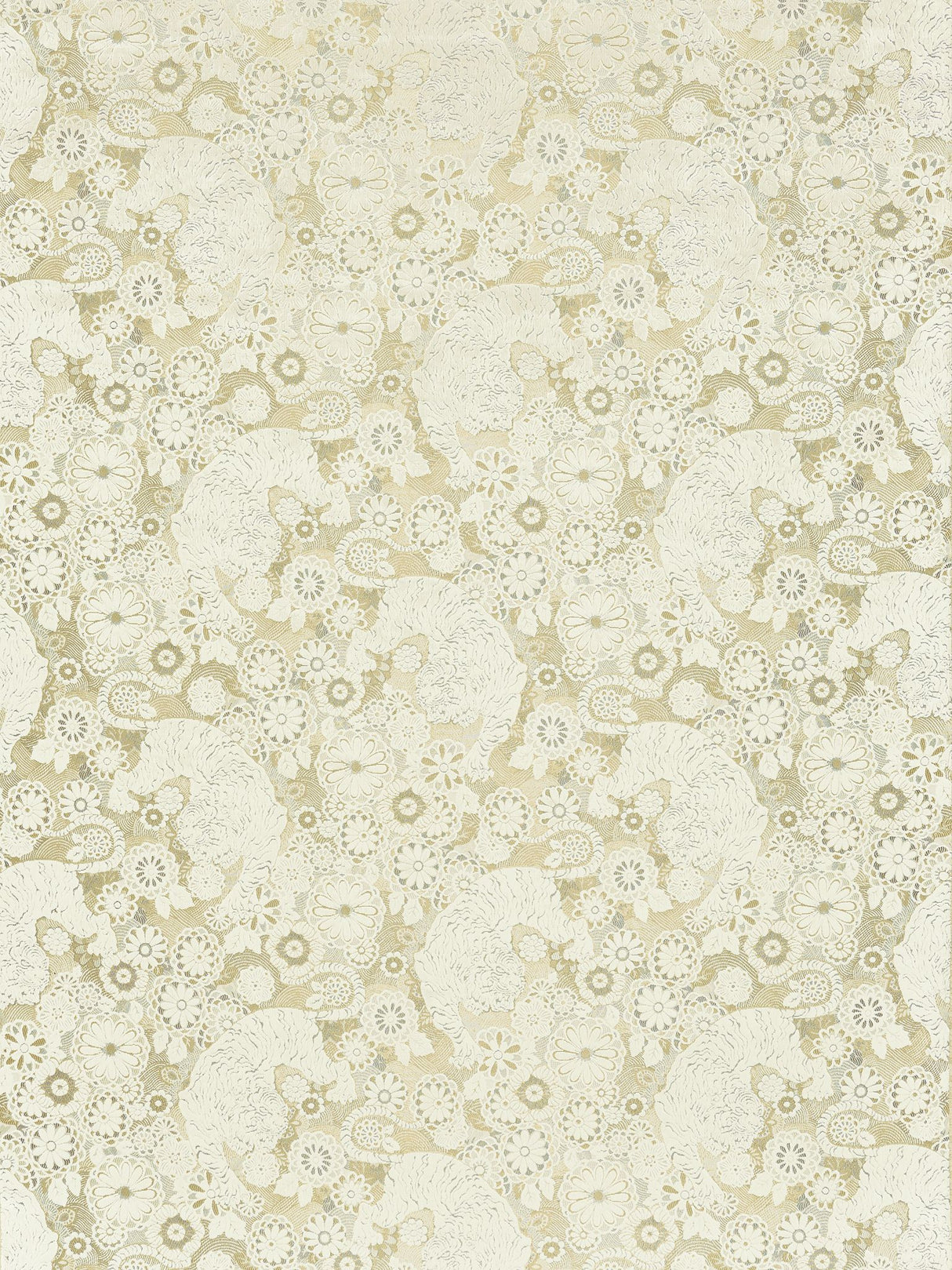 Scalamandre EA 000118V1 WHITE TAWNY SIBERIAN TIGER Fabric - Eade's Wallpaper