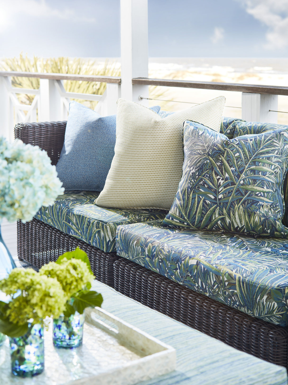 Scalamandre EA 00015553 VERDURE PLAYA JARDIN TAPESTRY Fabric - Eade's Wallpaper