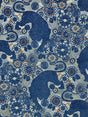 Scalamandre EA 000218V1 SAPPHIRE FLAME SIBERIAN TIGER Fabric - Eade's Wallpaper