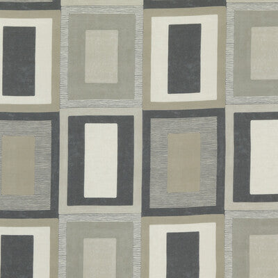 THREADS ED75026.2.0 MORO LINEN/CHARCOAL Fabric - Eade's Wallpaper