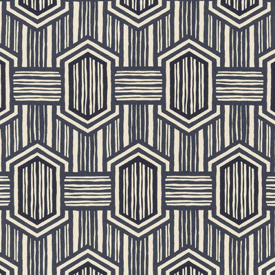 THREADS ED75037.1.0 NALA INDIGO Fabric - Eade's Wallpaper