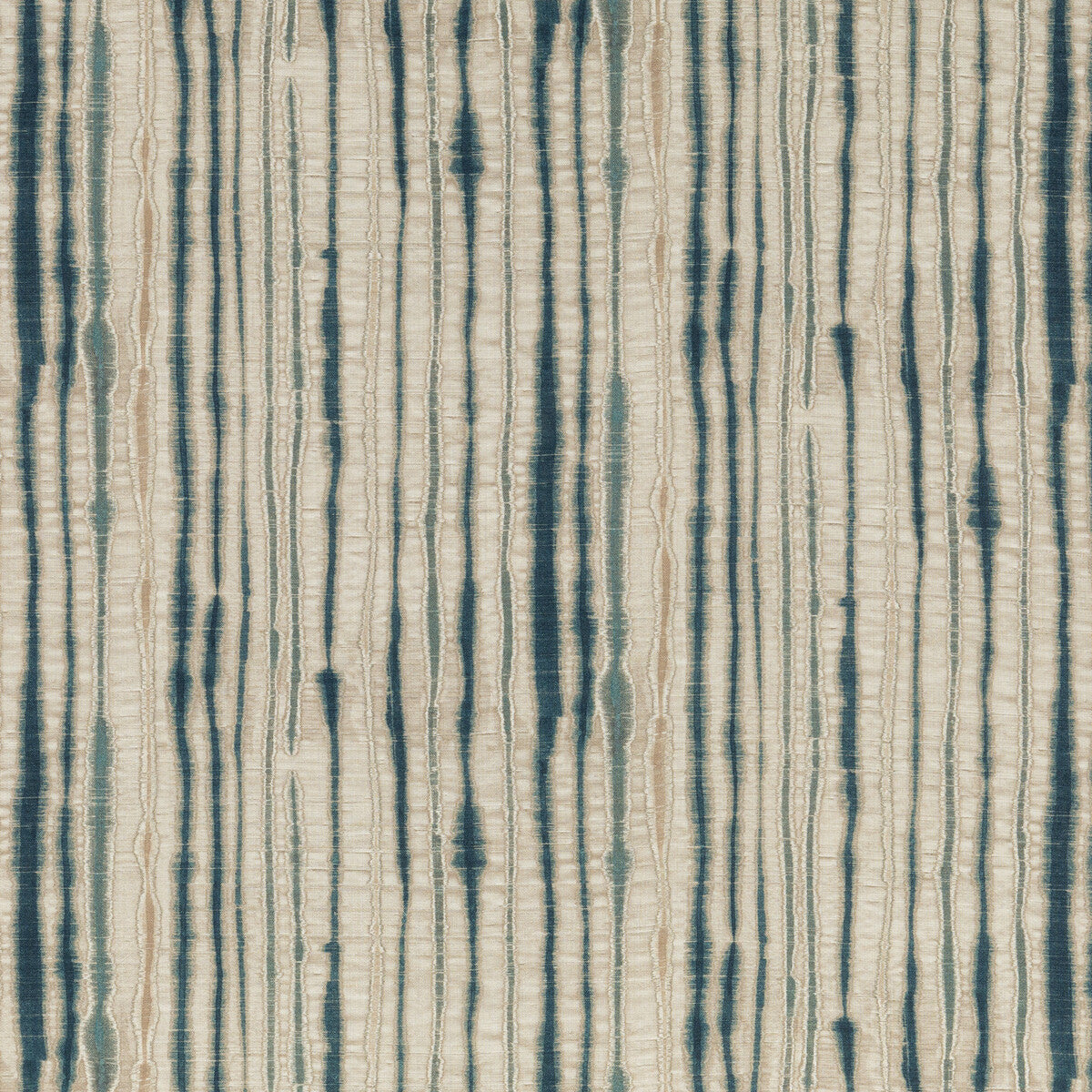 THREADS ED75038.1.0 LINEAR INDIGO Fabric - Eade's Wallpaper