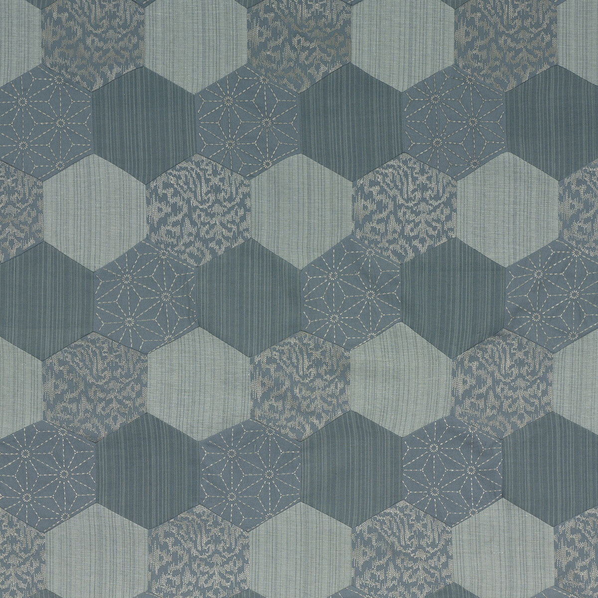THREADS ED85223.940.0 ENTWINED SLATE Fabric - Eade's Wallpaper