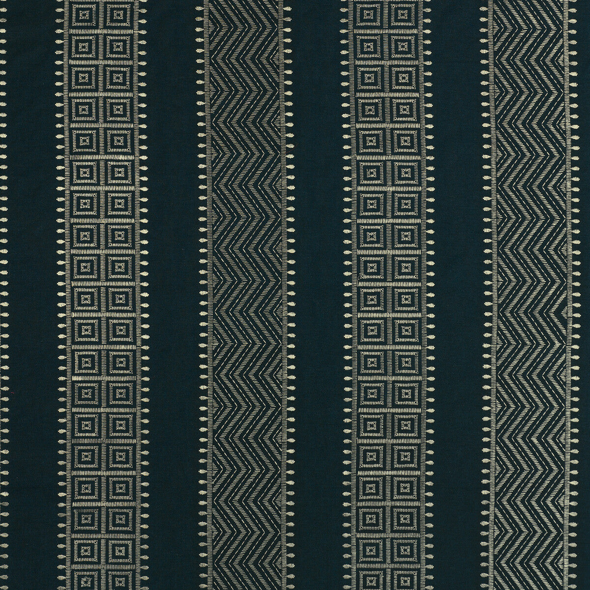 THREADS ED85239.680.0 VARIATION INDIGO Fabric - Eade's Wallpaper