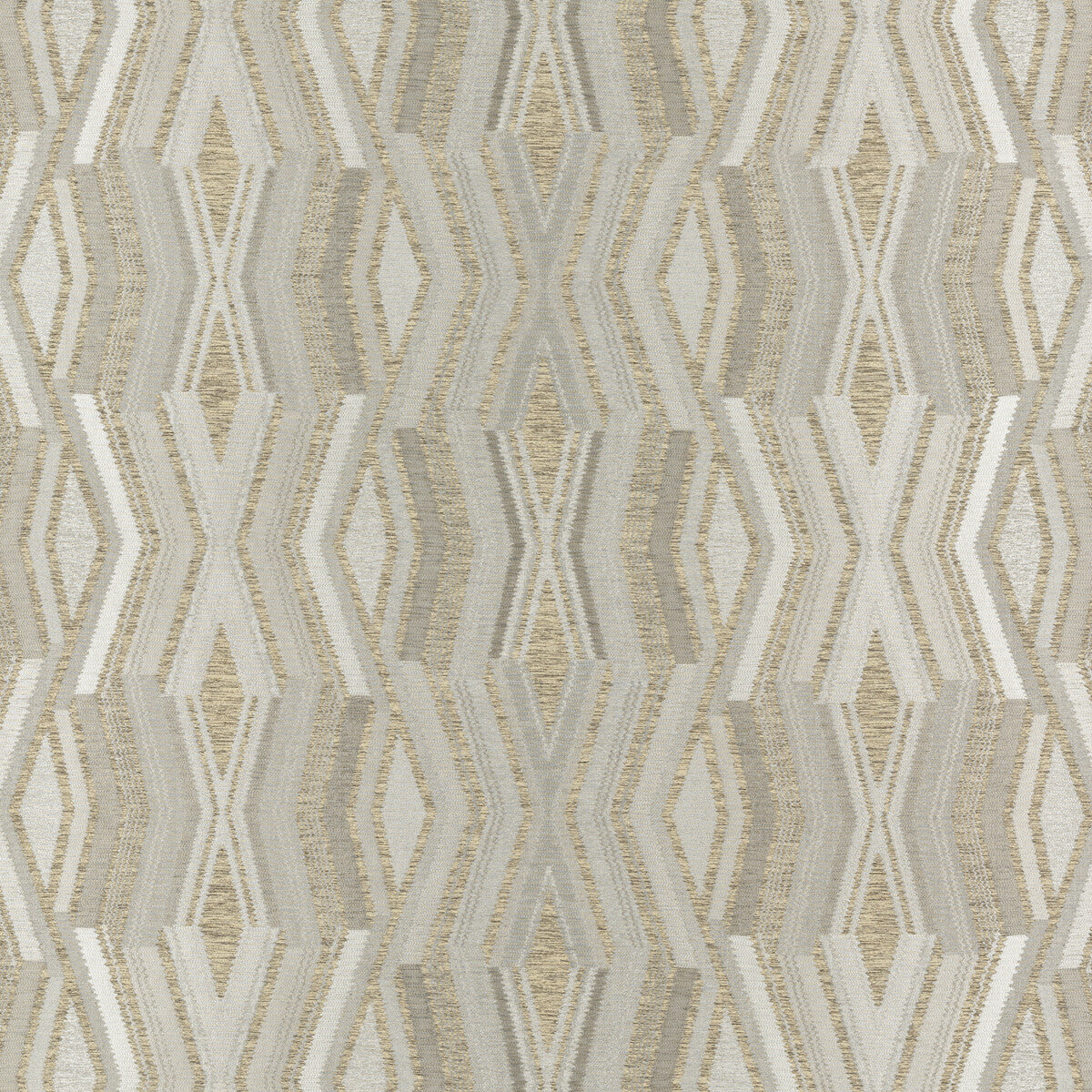 THREADS ED85278.2.0 MERIDIAN SILVER Fabric - Eade's Wallpaper