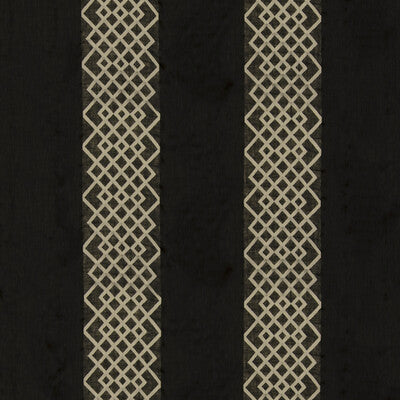 THREADS ED95007.955.0 DIAMOND SHEER EBONY Fabric - Eade's Wallpaper