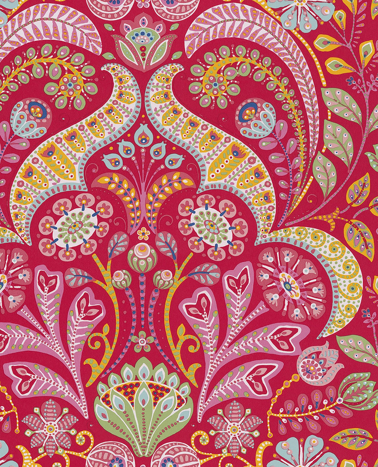 Eijffinger EJ354003 Emelie Red Damask Wallpaper