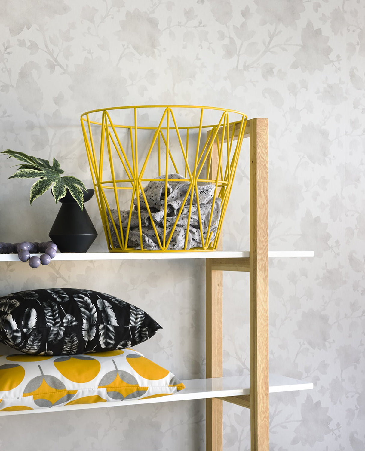 Eijffinger EJ363043 Avens Taupe Floral Wallpaper