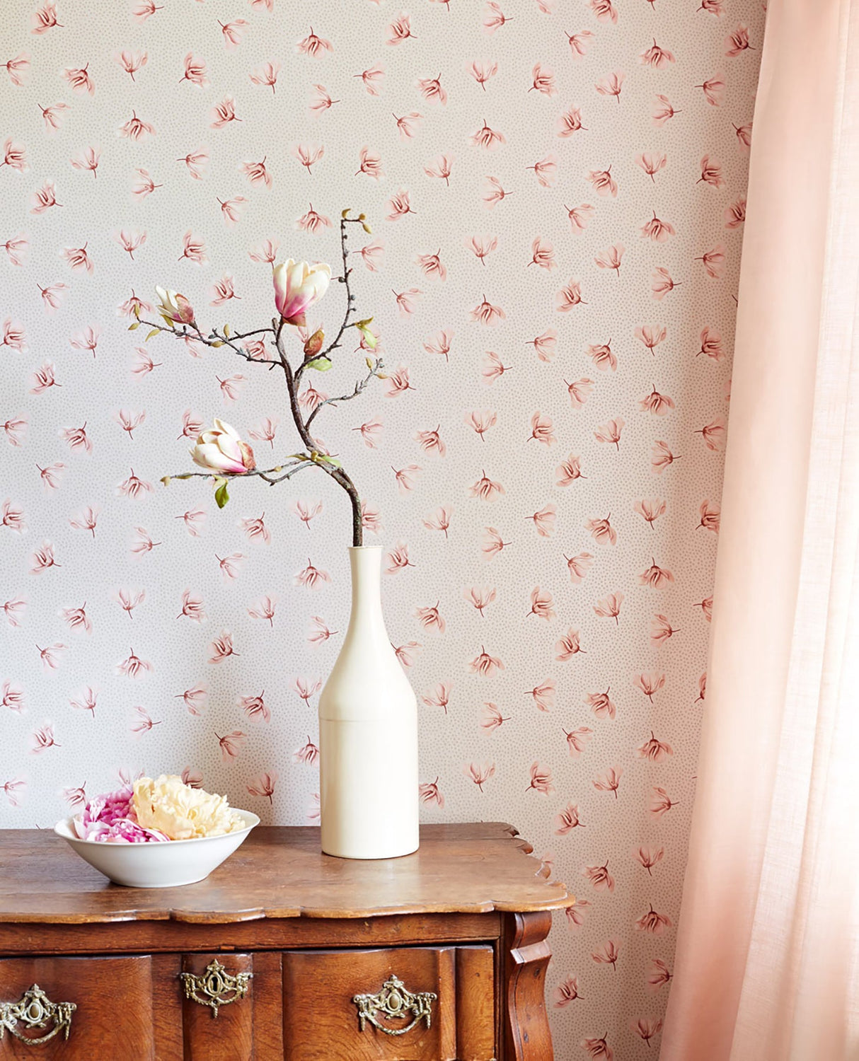 Eijffinger EJ365071 Mullein Blush Floral Wallpaper