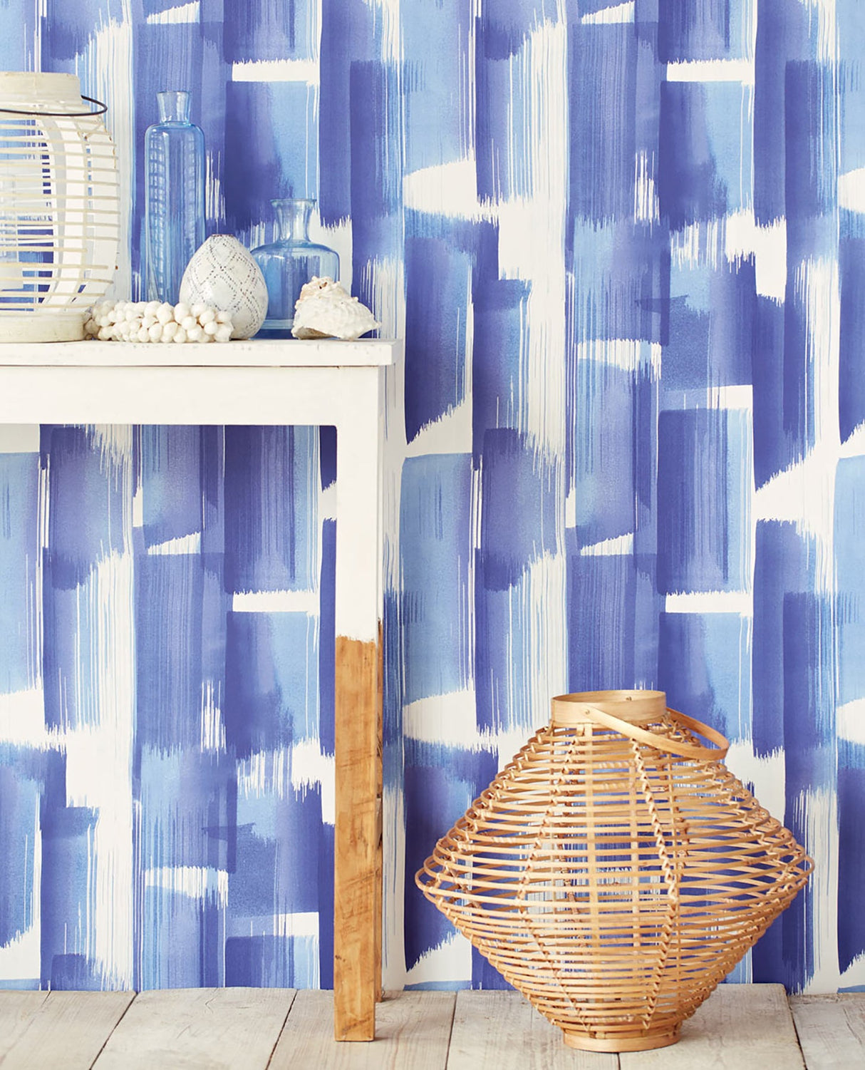 Eijffinger EJ377001 Vilgot Indigo Abstract Wallpaper