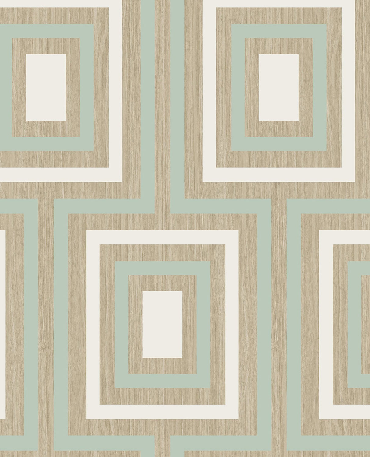 Eijffinger EJ377021 Loke Light Green Wood Geometric Wallpaper