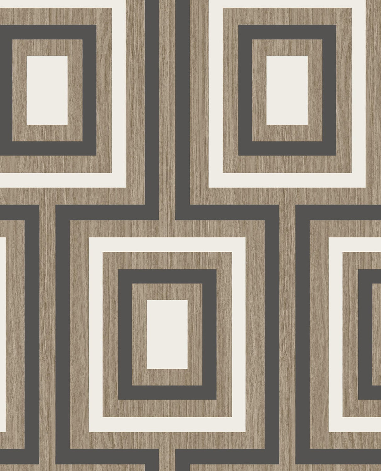 Eijffinger EJ377023 Loke Charcoal Wood Geometric Wallpaper