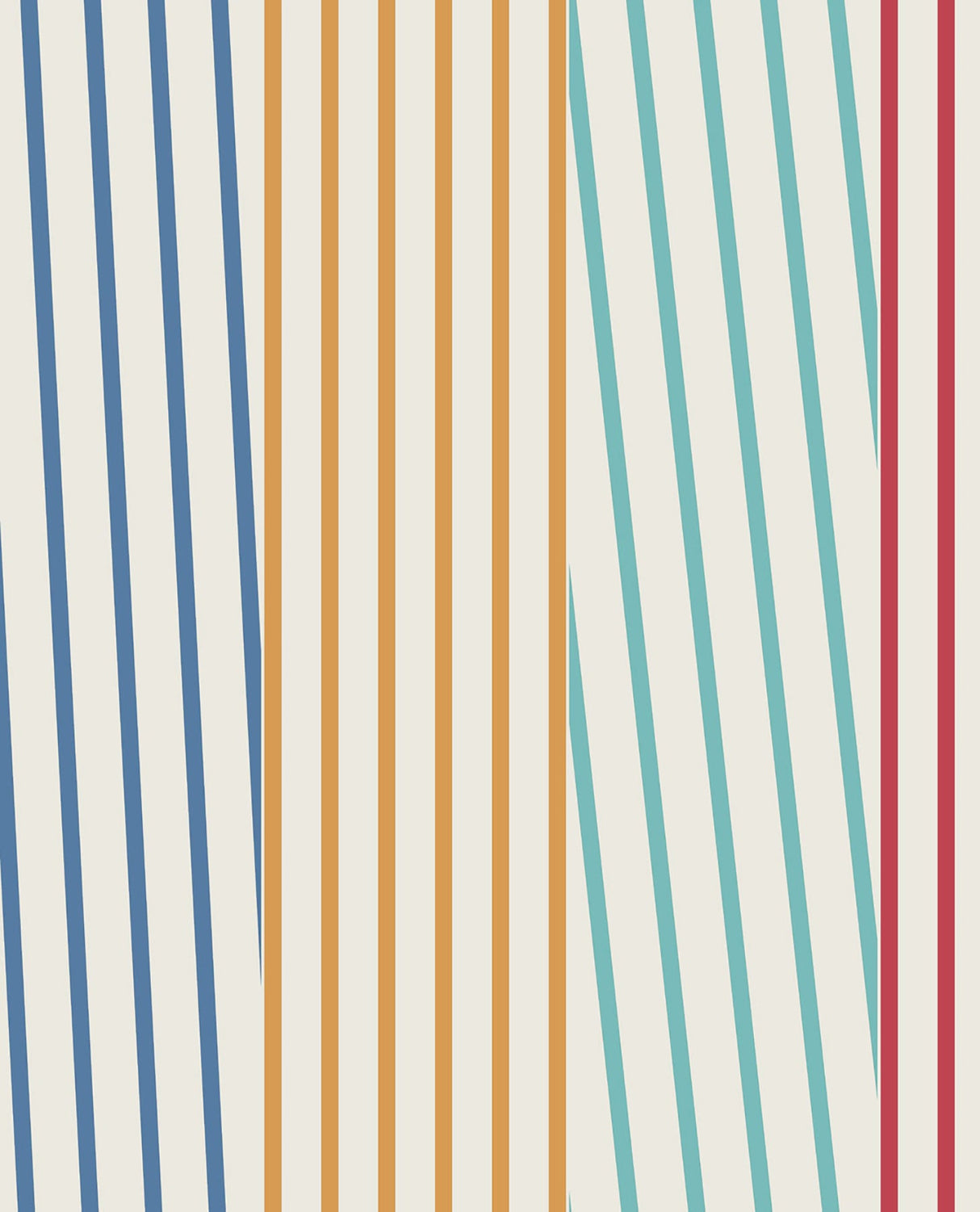 Eijffinger EJ377122 Maryam Multicolor Modern Stripe Wallpaper