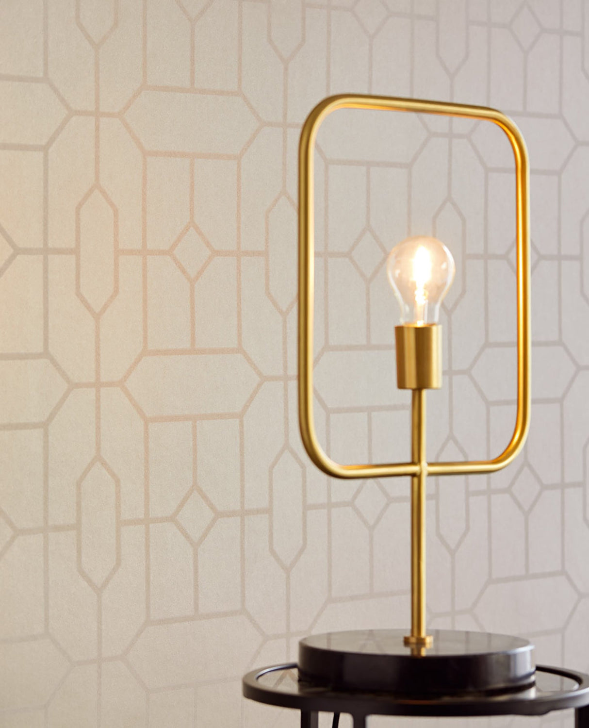 Eijffinger EJ382510 Johan Taupe Trellis Wallpaper