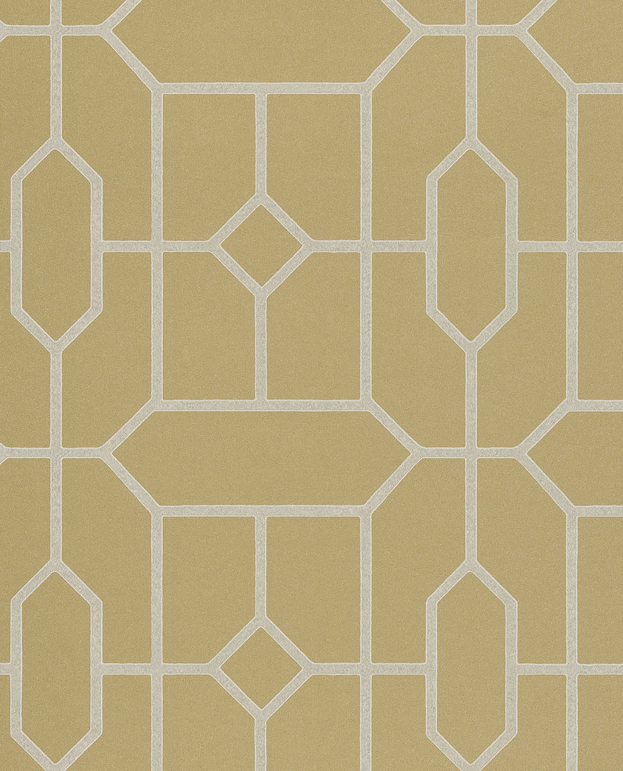 Eijffinger EJ382512 Johan Mustard Trellis Wallpaper