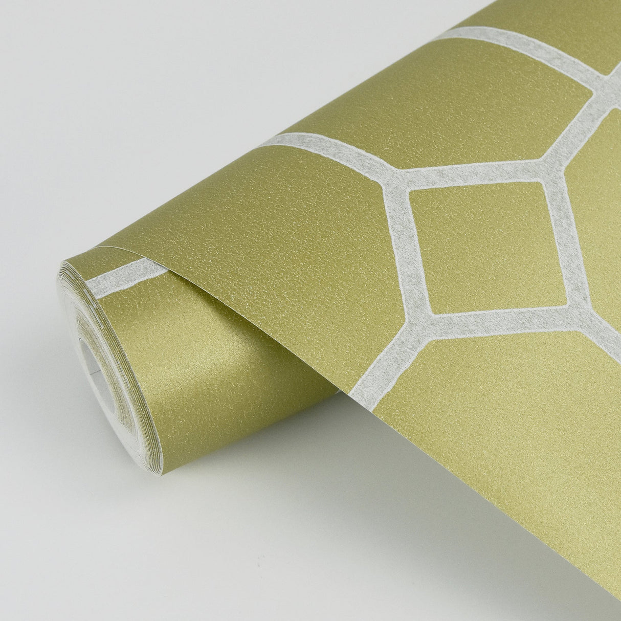 Eijffinger EJ382512 Johan Mustard Trellis Wallpaper