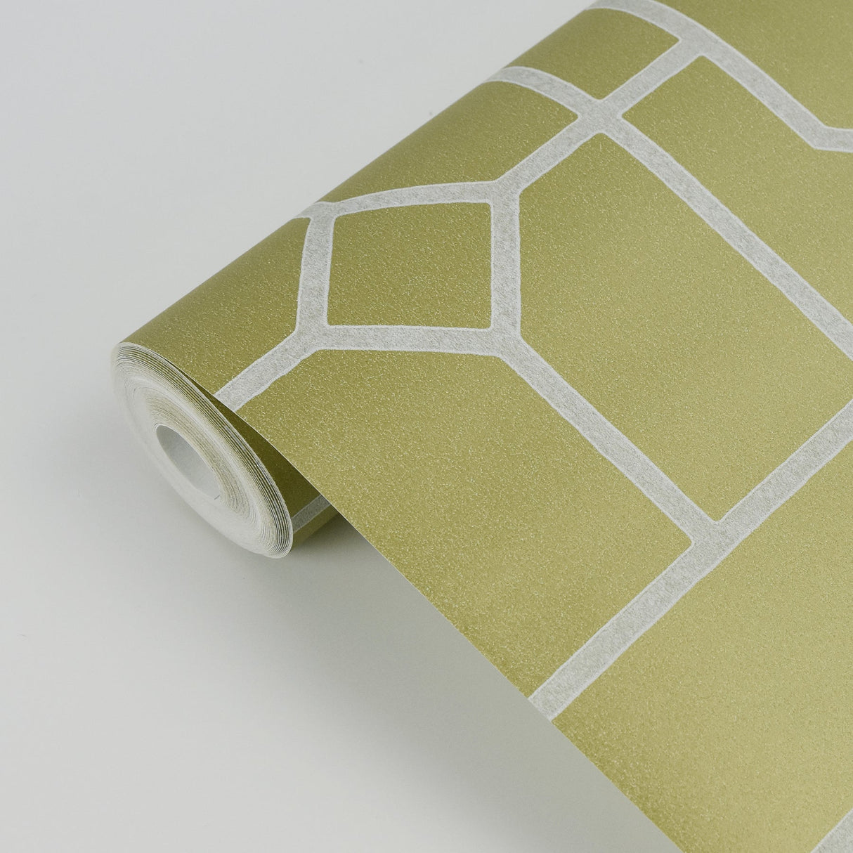 Eijffinger EJ382512 Johan Mustard Trellis Wallpaper