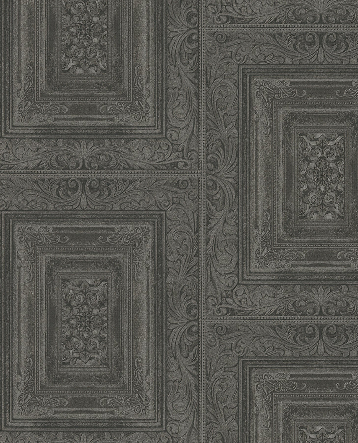 Eijffinger EJ382522 Olsson Charcoal Wood Panel Wallpaper