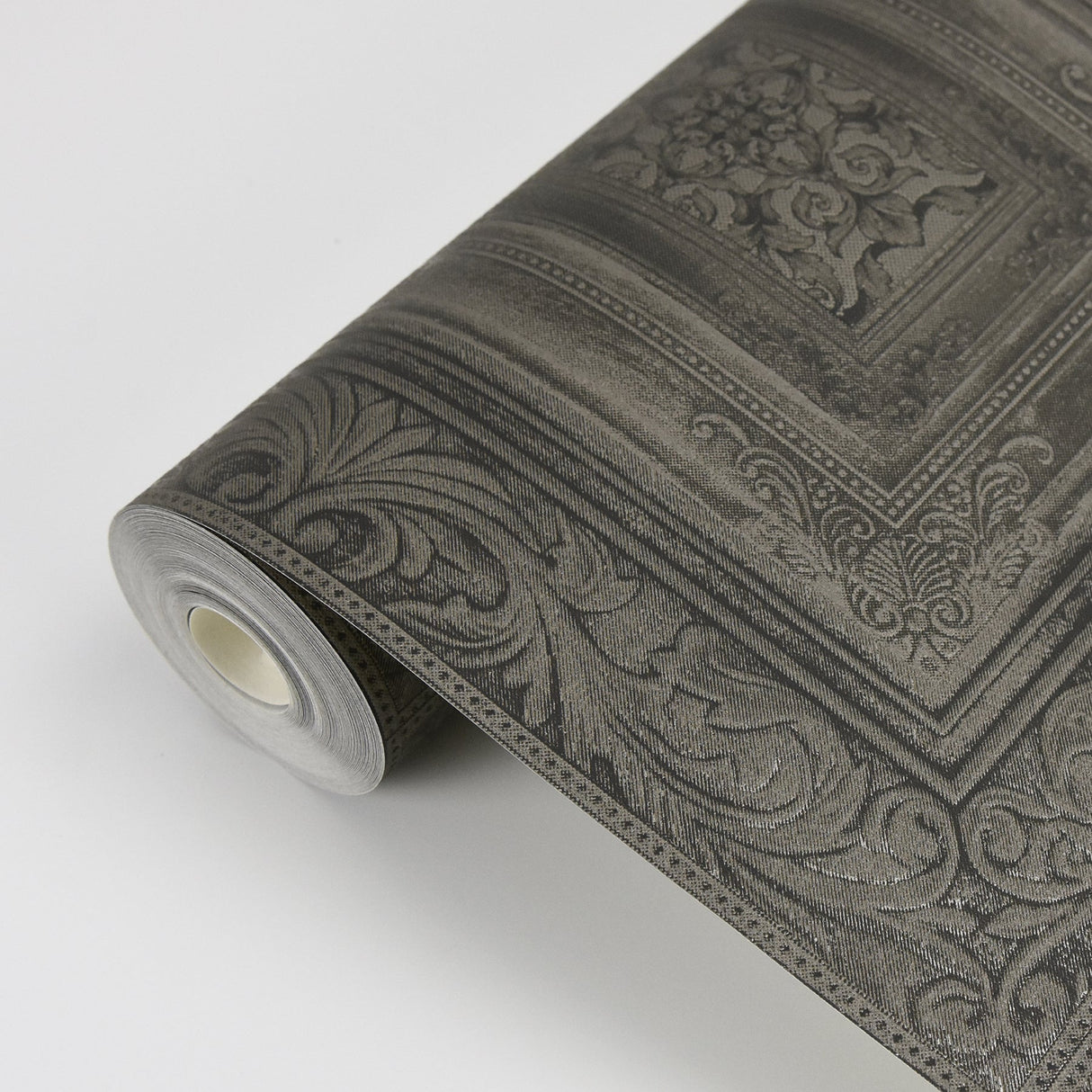 Eijffinger EJ382522 Olsson Charcoal Wood Panel Wallpaper