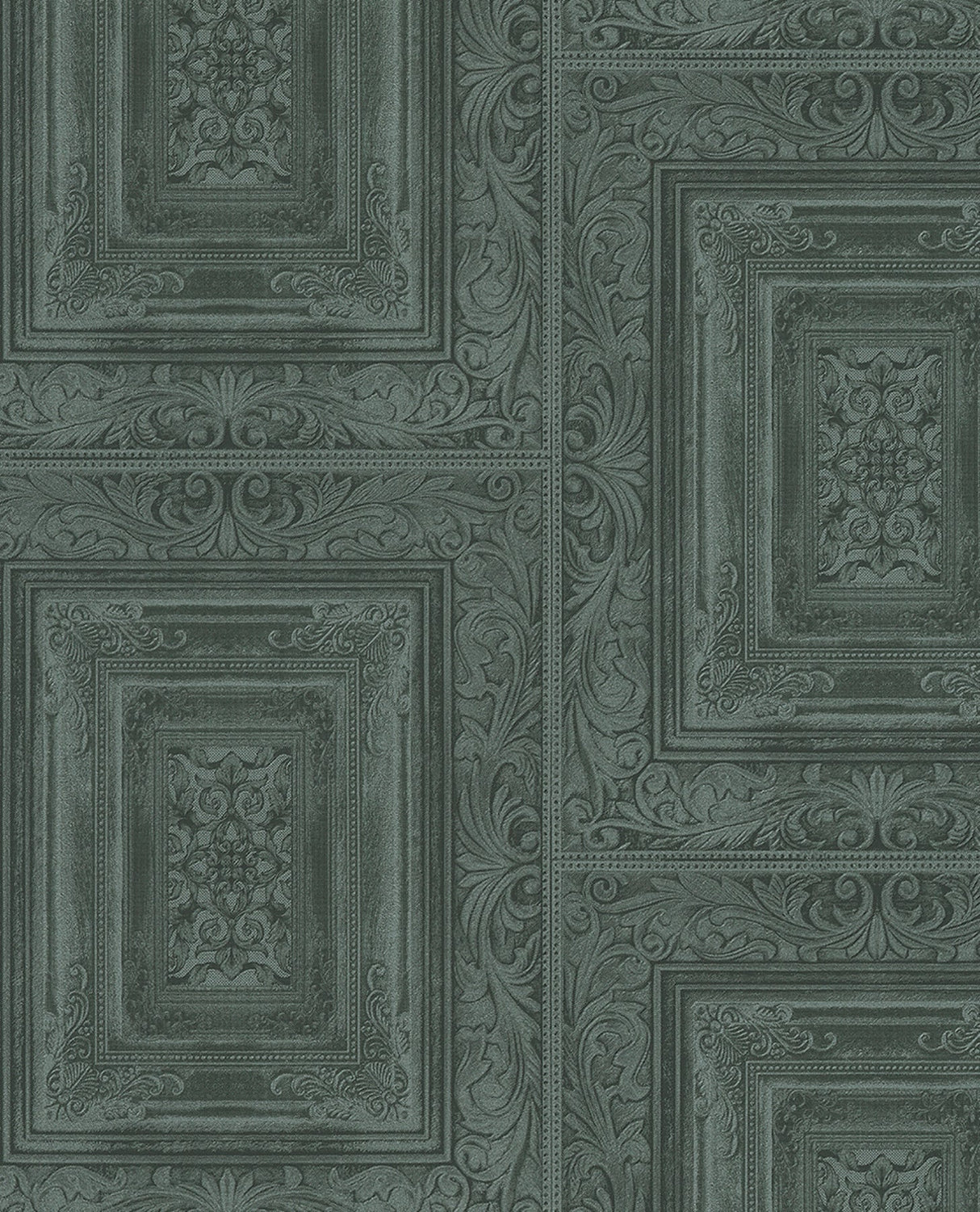 Eijffinger EJ382523 Olsson Dark Green Wood Panel Wallpaper