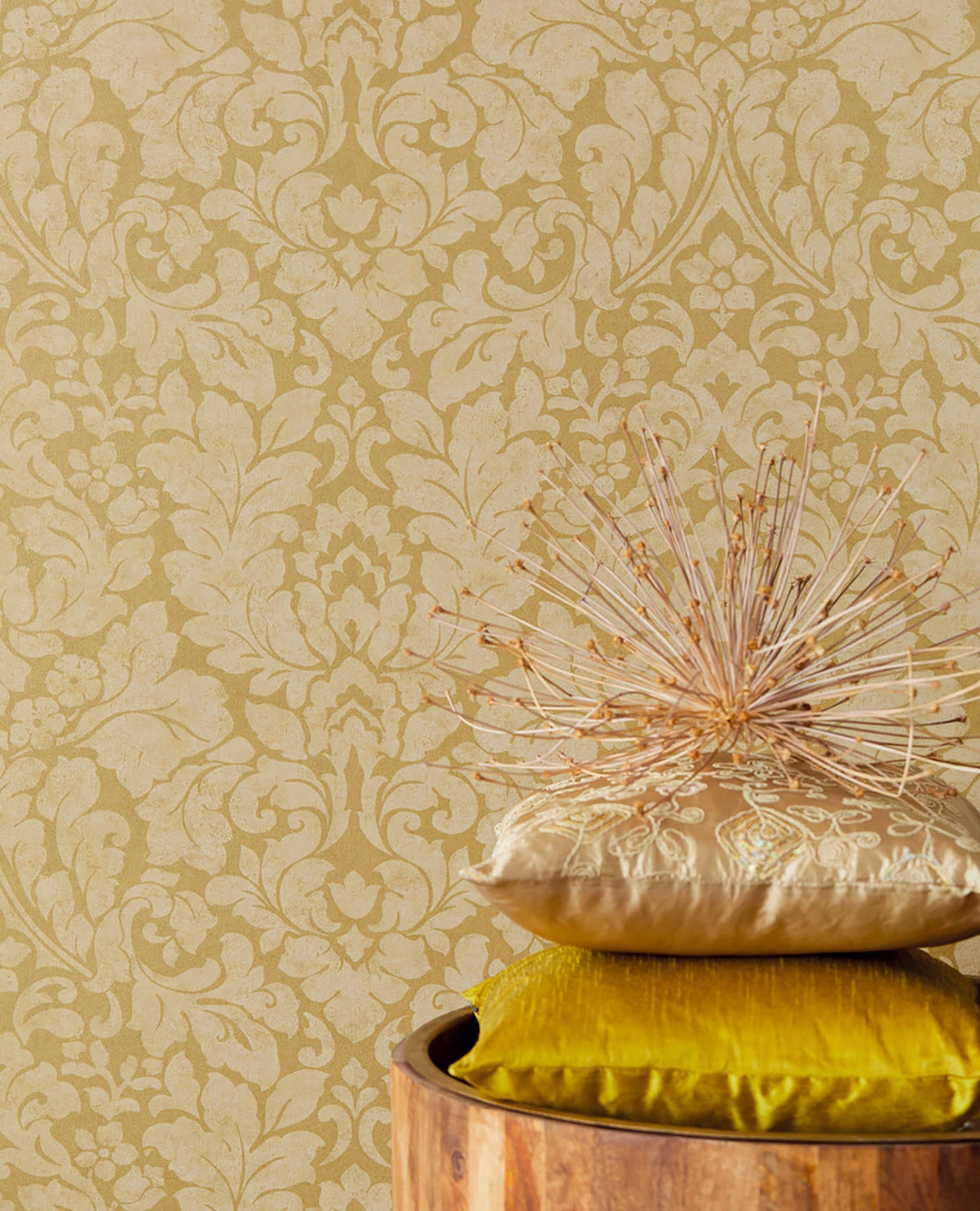 Eijffinger EJ382541 Arvid Beige Damask Wallpaper