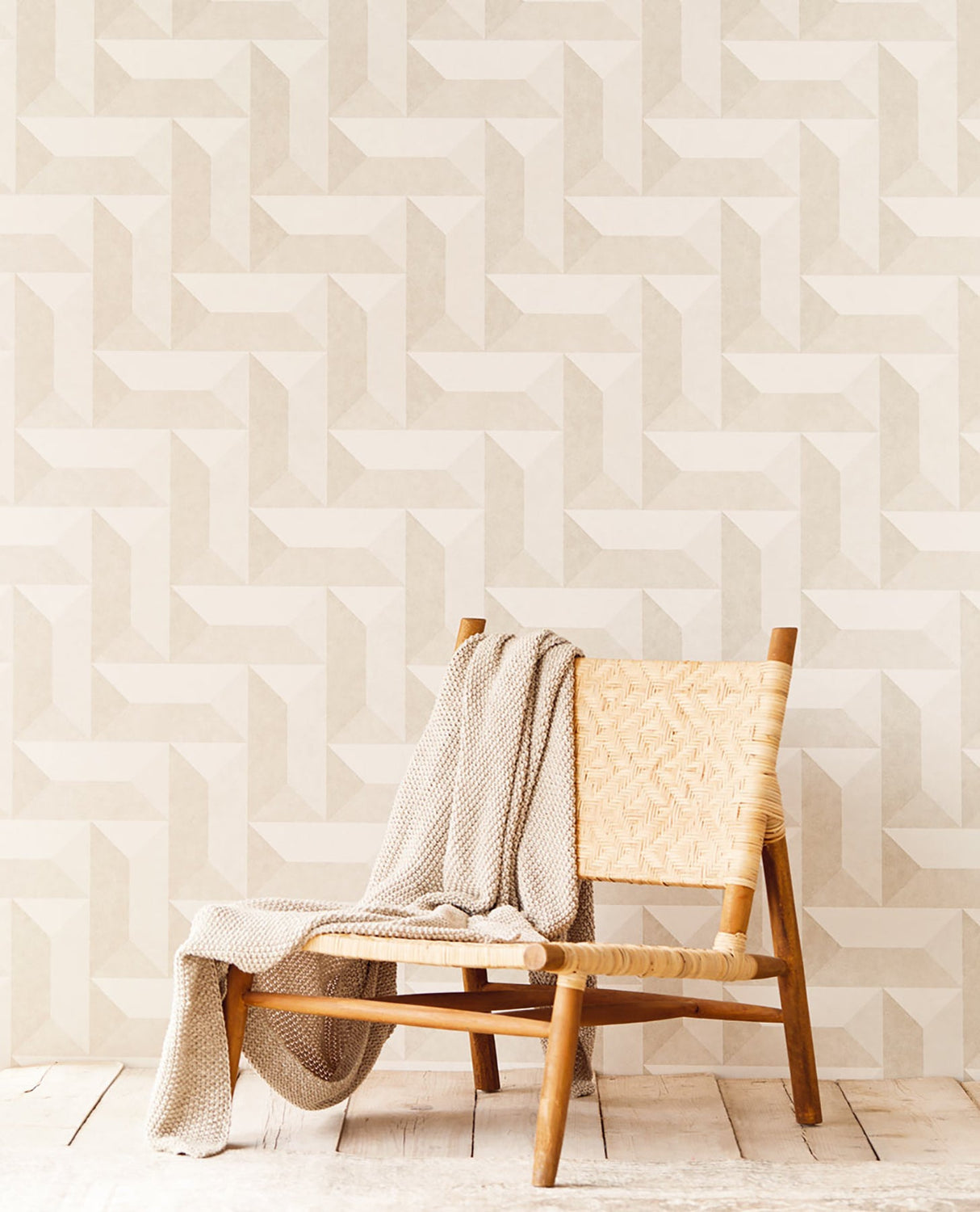 Eijffinger EJ382570 Sigge Bone Geometric Wallpaper