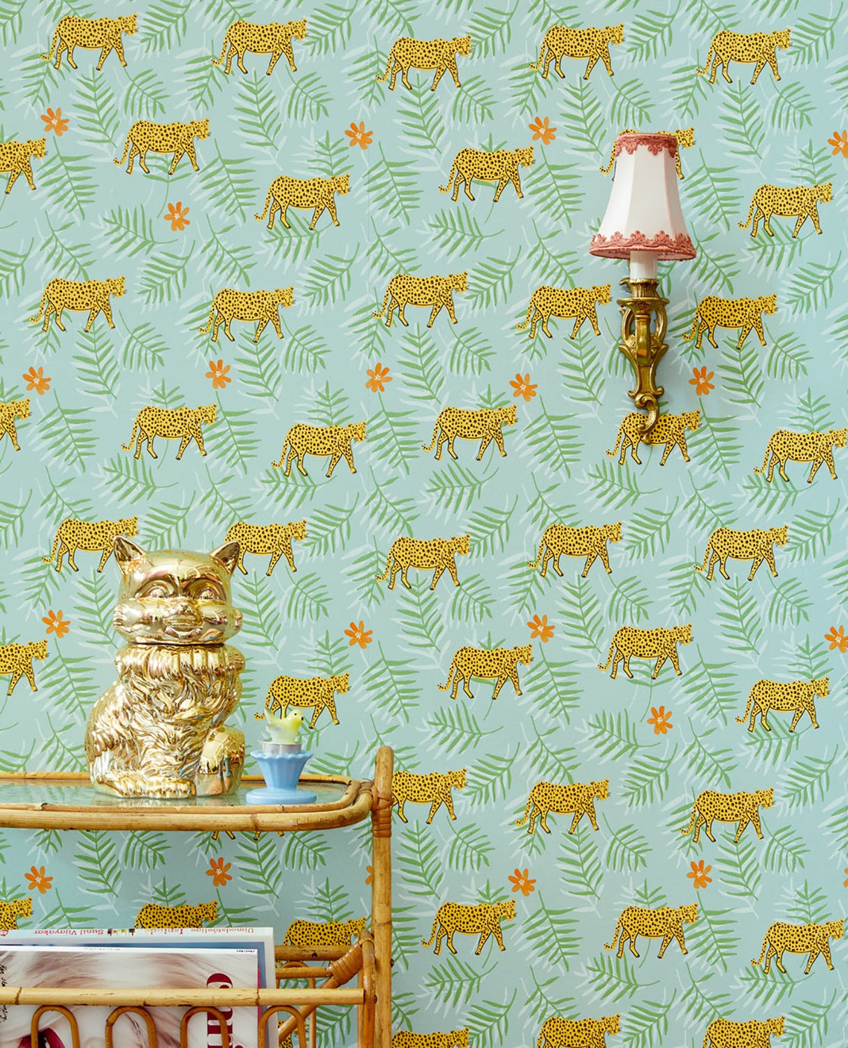 Eijffinger EJ383551 Exempel Green Cheetah Wallpaper