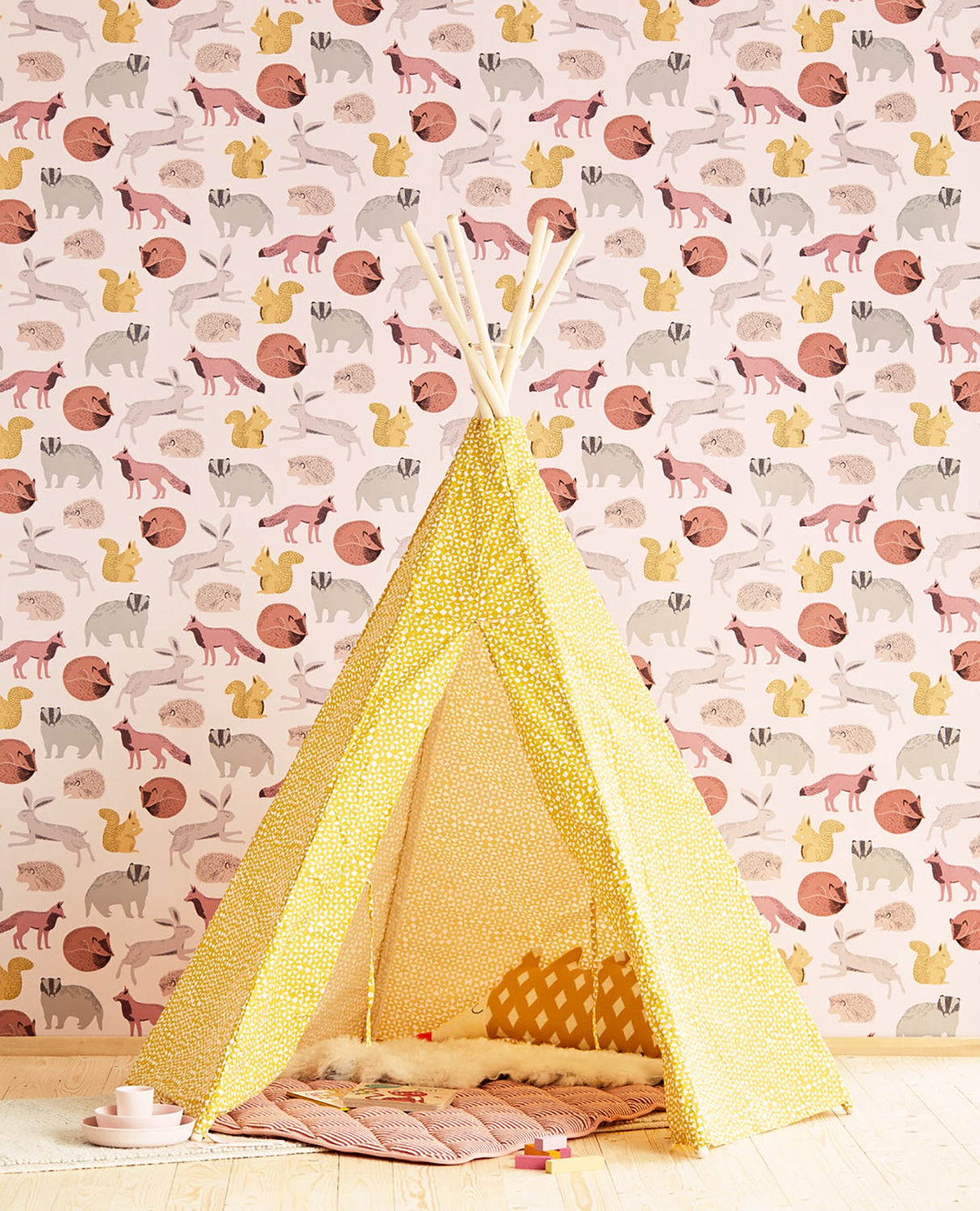 Eijffinger EJ399052 Mickel Multicolor Animals Wallpaper