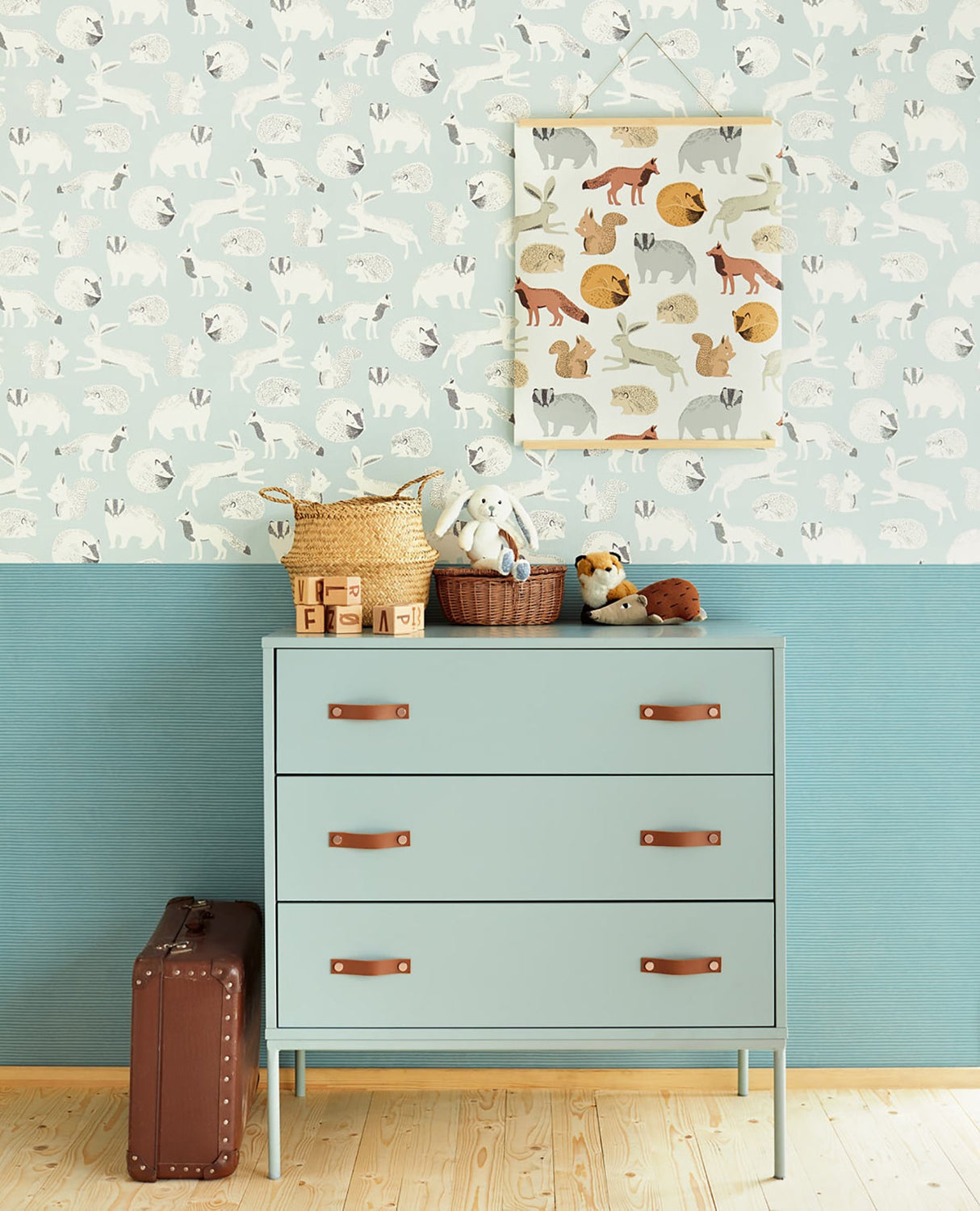 Eijffinger EJ399061 Mickel Off-White Animals Wallpaper