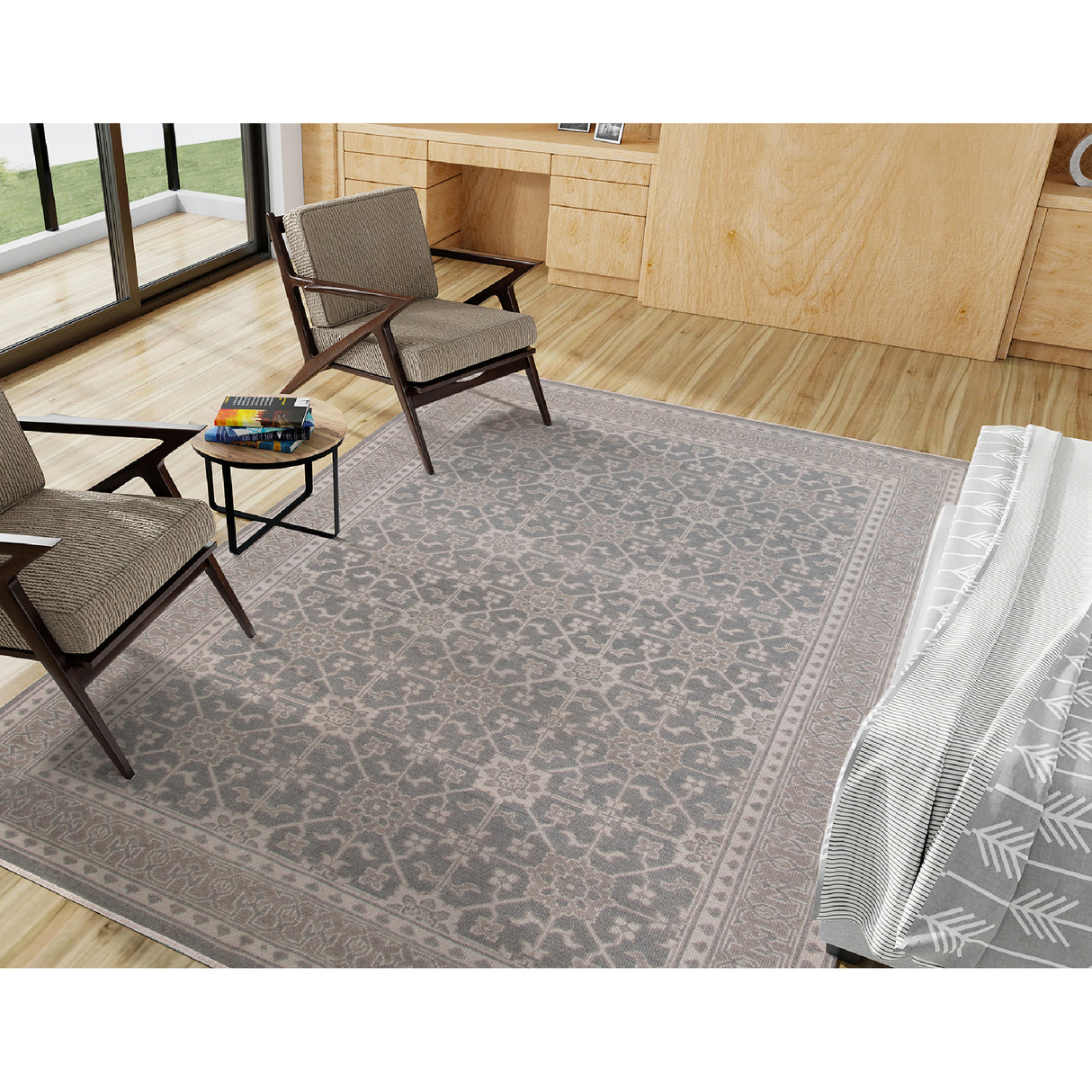 Amer Rugs EMP-5 Empress Classic Bordered /Brown Area Rug