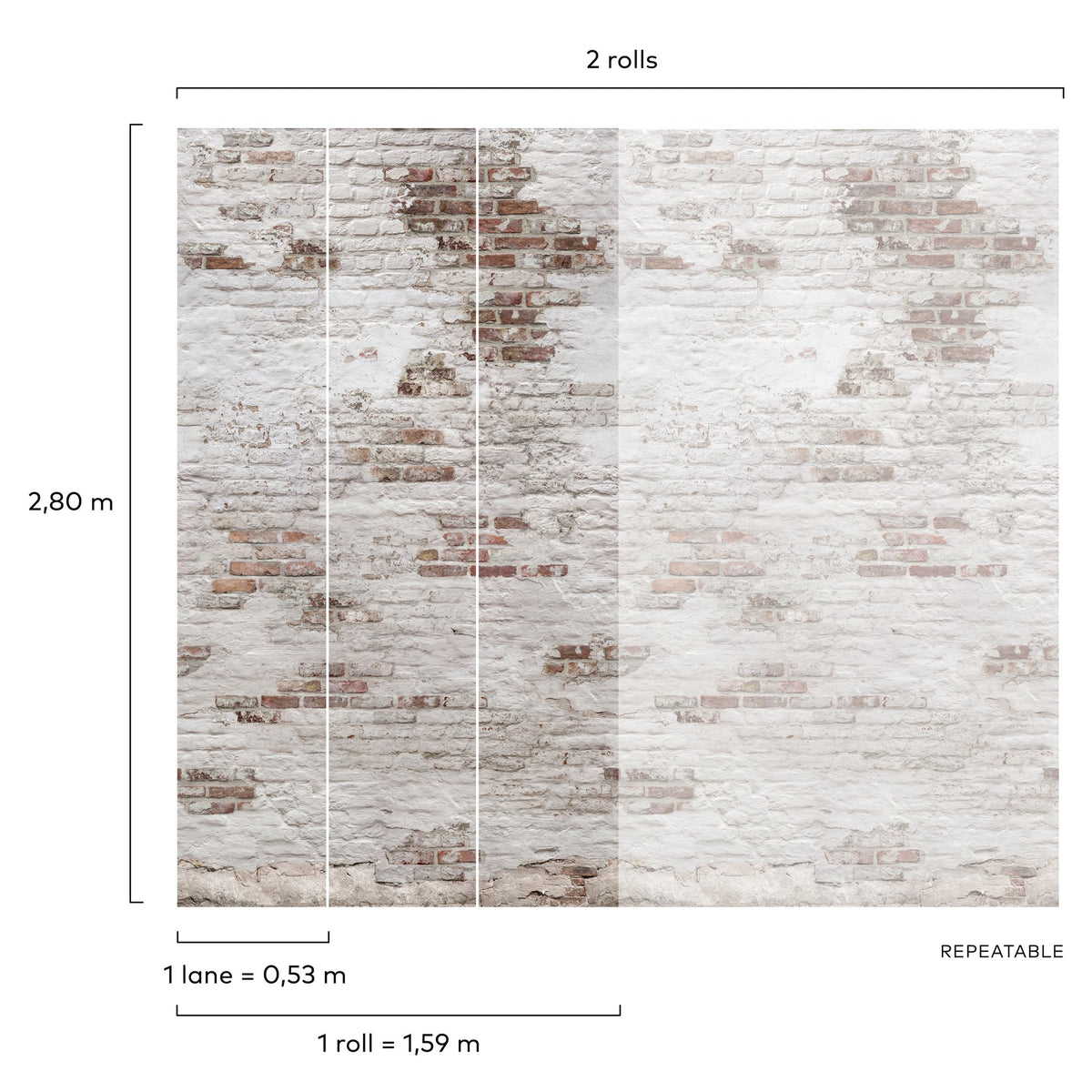 Galerie Orom II Photographic All-over Print White Mural EP61