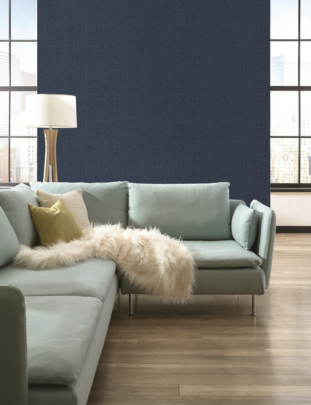 York ER8243 Sweet Grass Blue Wallpaper