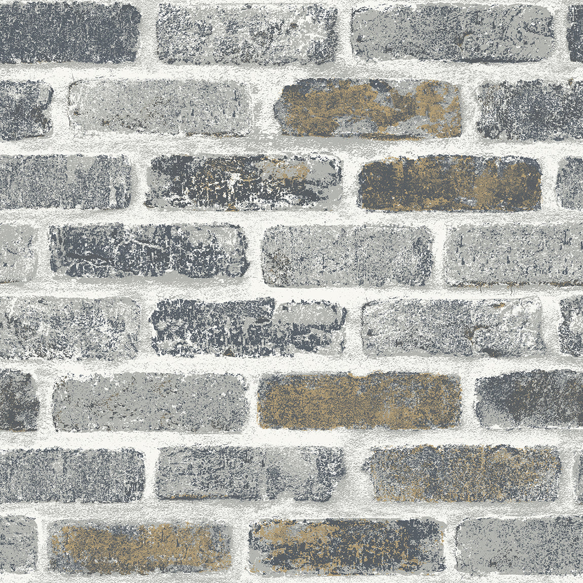 Etten Studios ET10105 Vintage Faux Brick Wallpaper