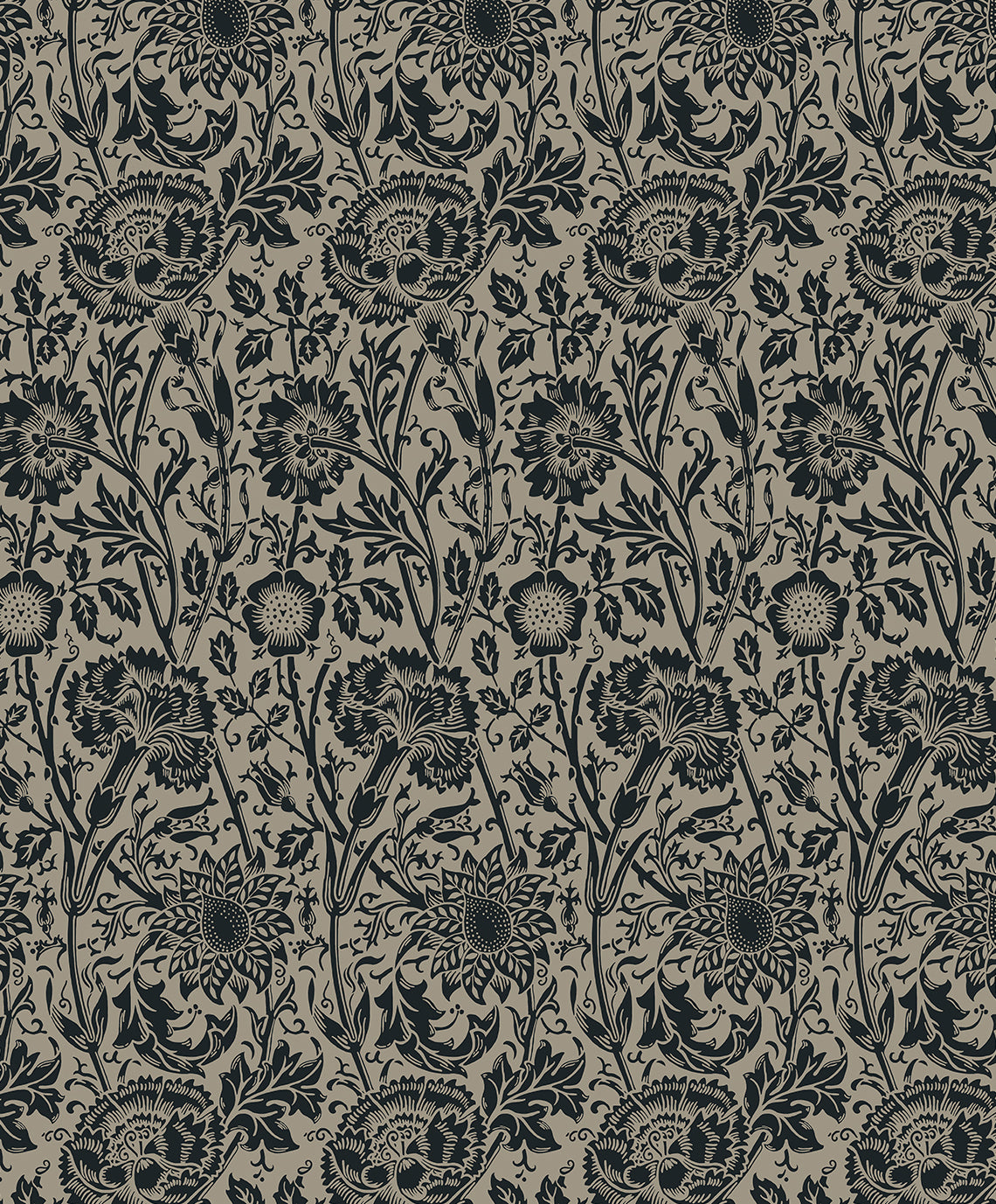 Etten Studios ET12518 Tonal Floral Trail Wallpaper