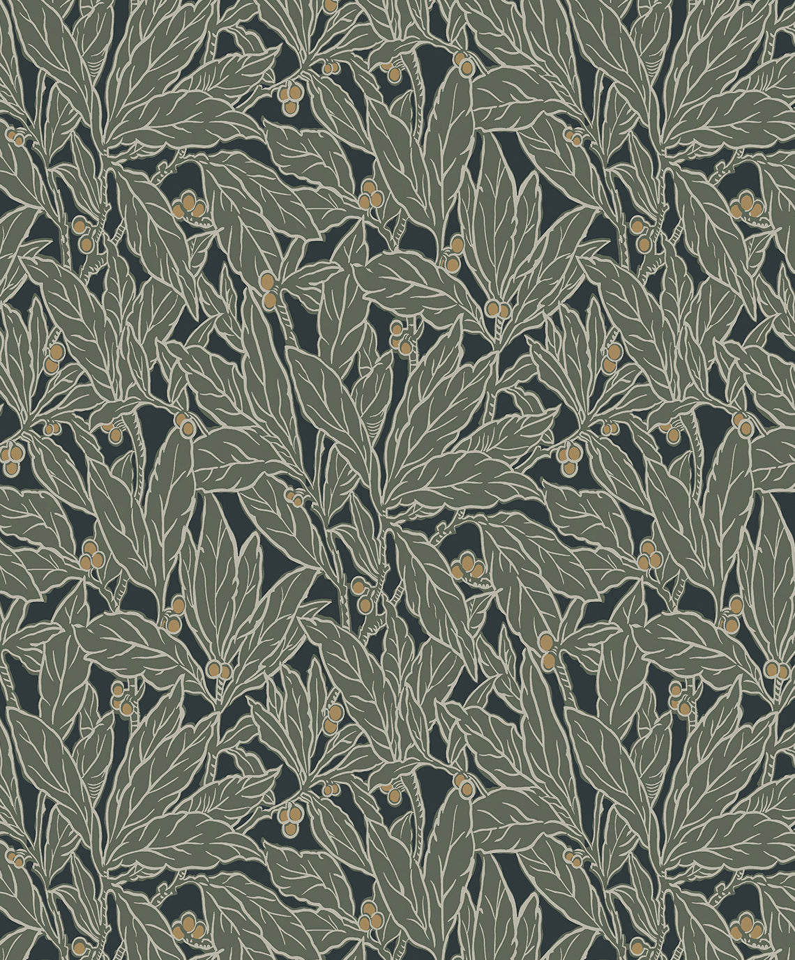 Etten Studios ET12814 Leaf and Berry Wallpaper