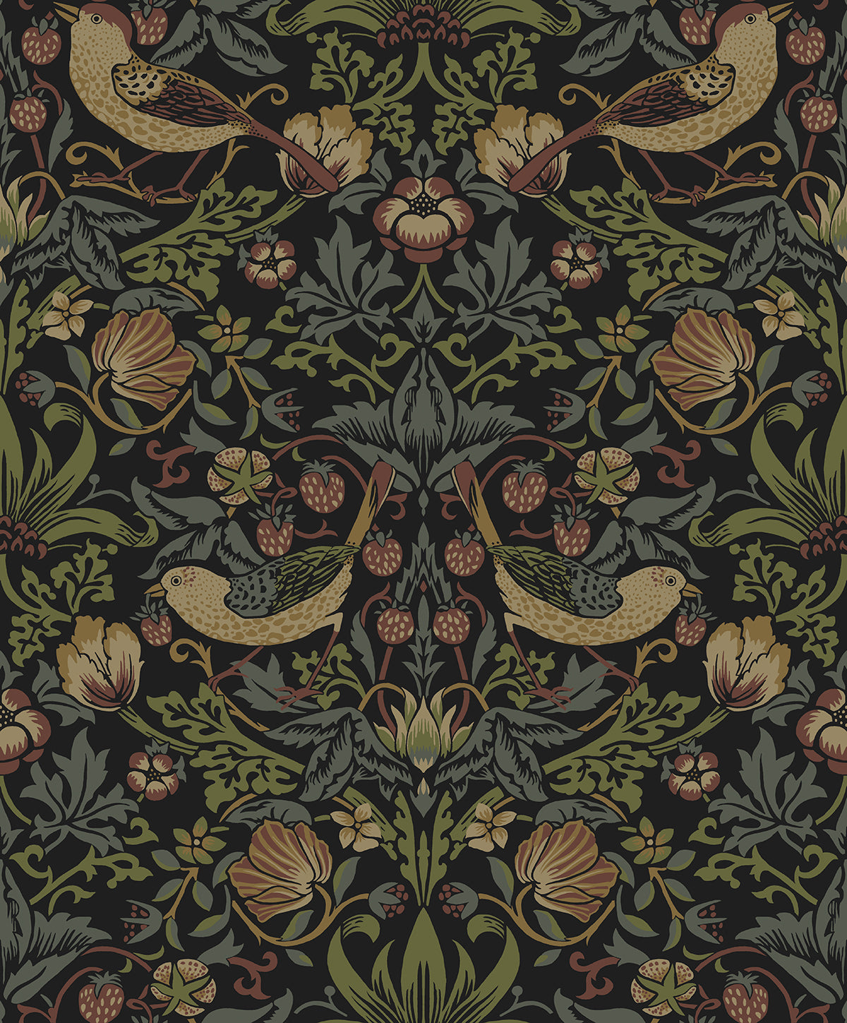 Etten Studios ET13401 Strawberry Meadow Wallpaper