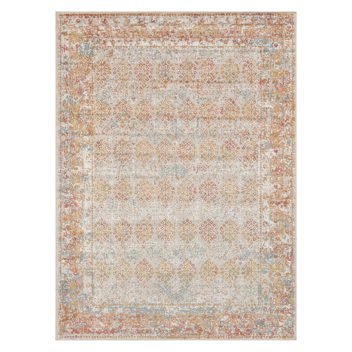 Amer Rugs ETE-16 Eternal Farmhouse Bordered /Rust Area Rug