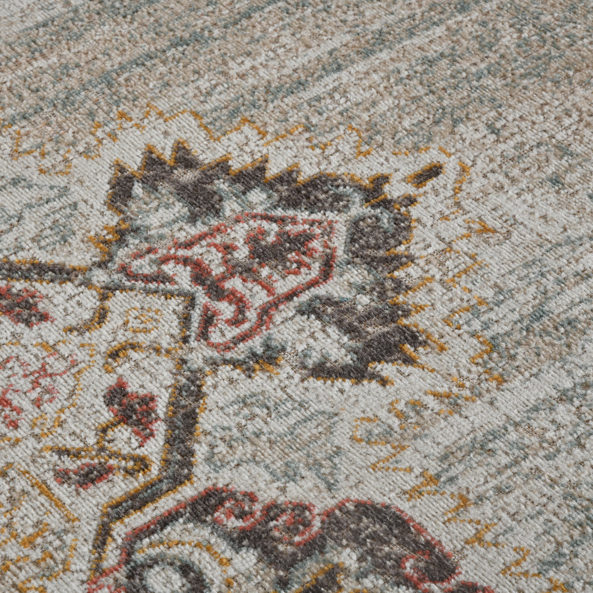 Amer Rugs ETE-20 Eternal Farmhouse Medallion /Sand Area Rug