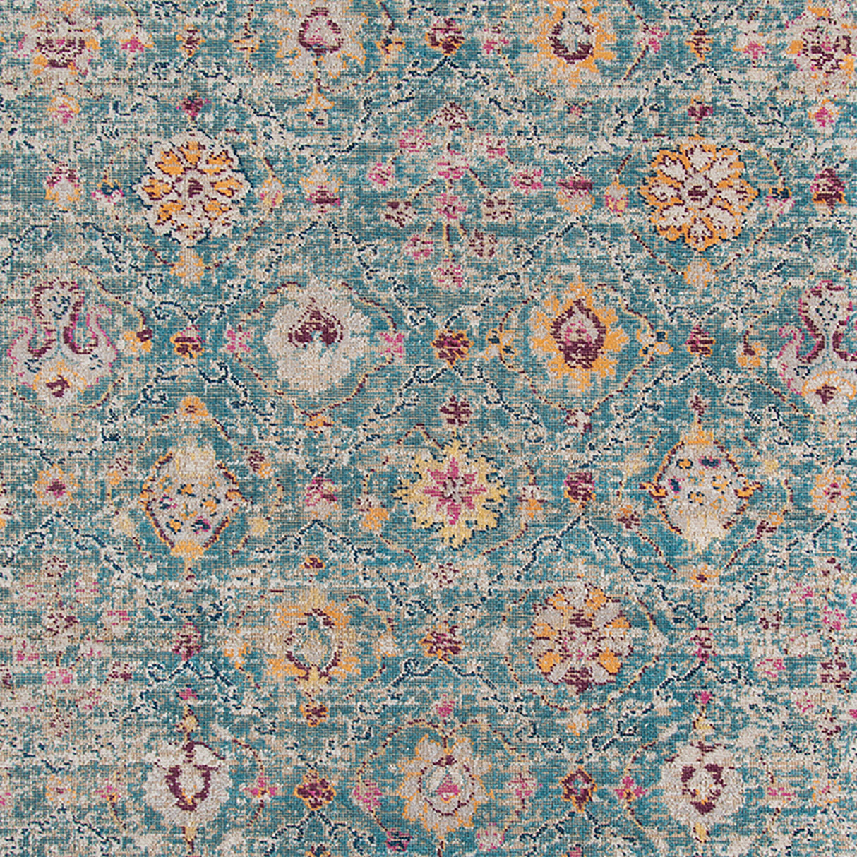 Amer Rugs ETE-28 Eternal Farmhouse Floral /Blue Area Rug