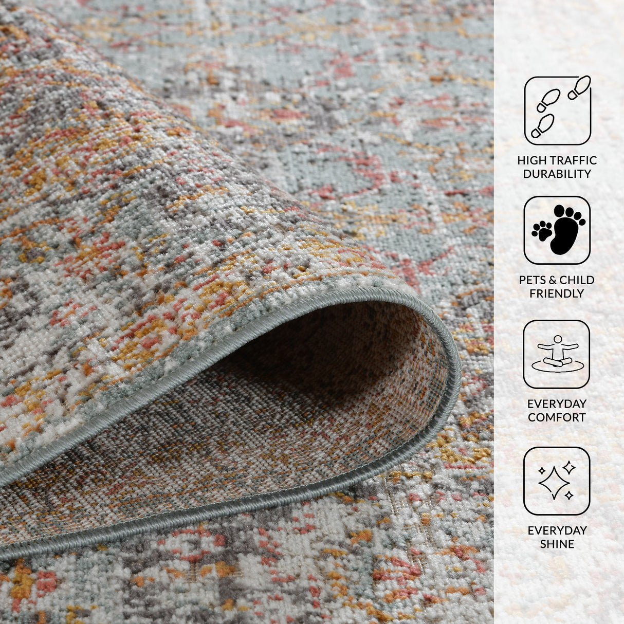 Amer Rugs ETE-30 Eternal Farmhouse Bordered Area Rug