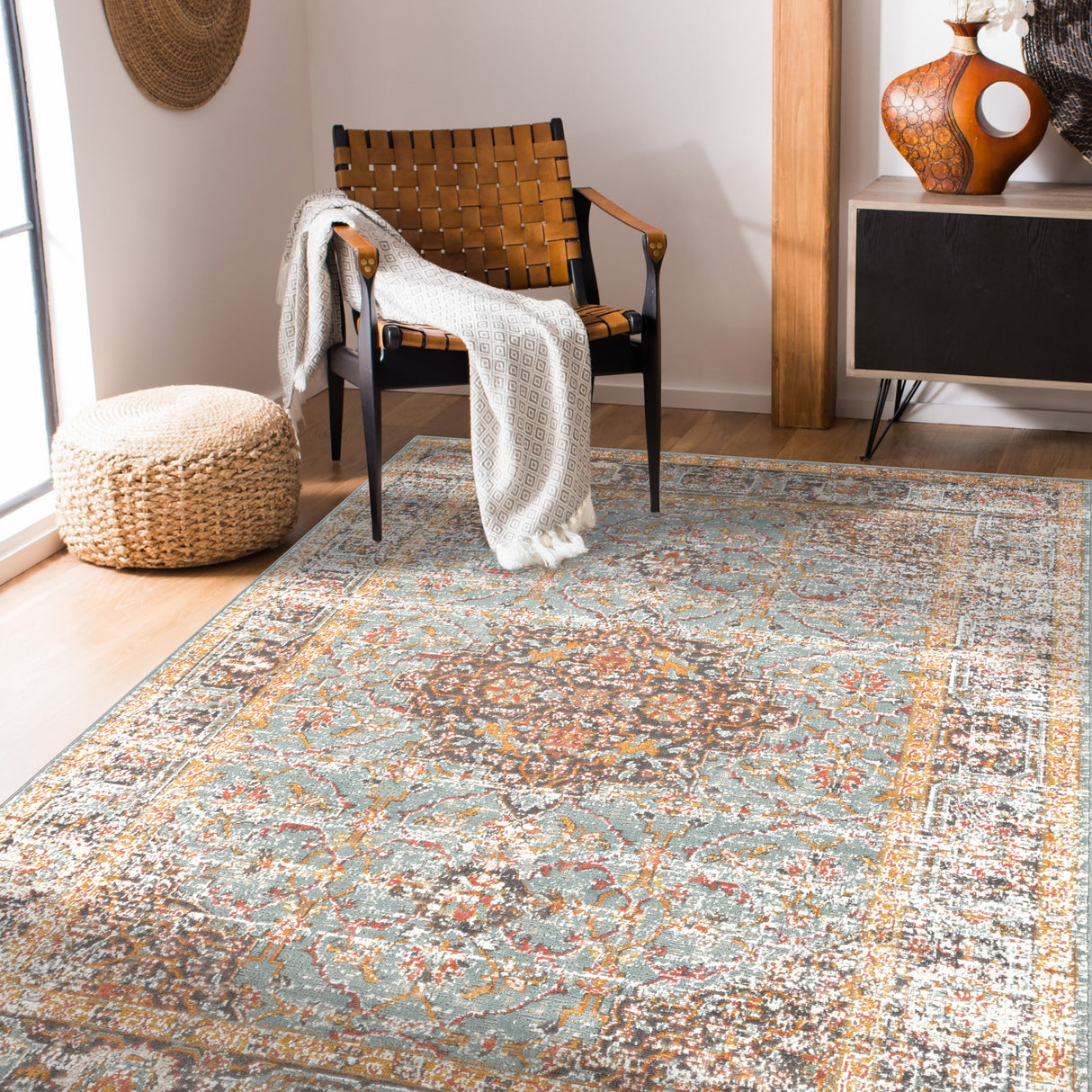 Amer Rugs ETE-30 Eternal Farmhouse Bordered Area Rug