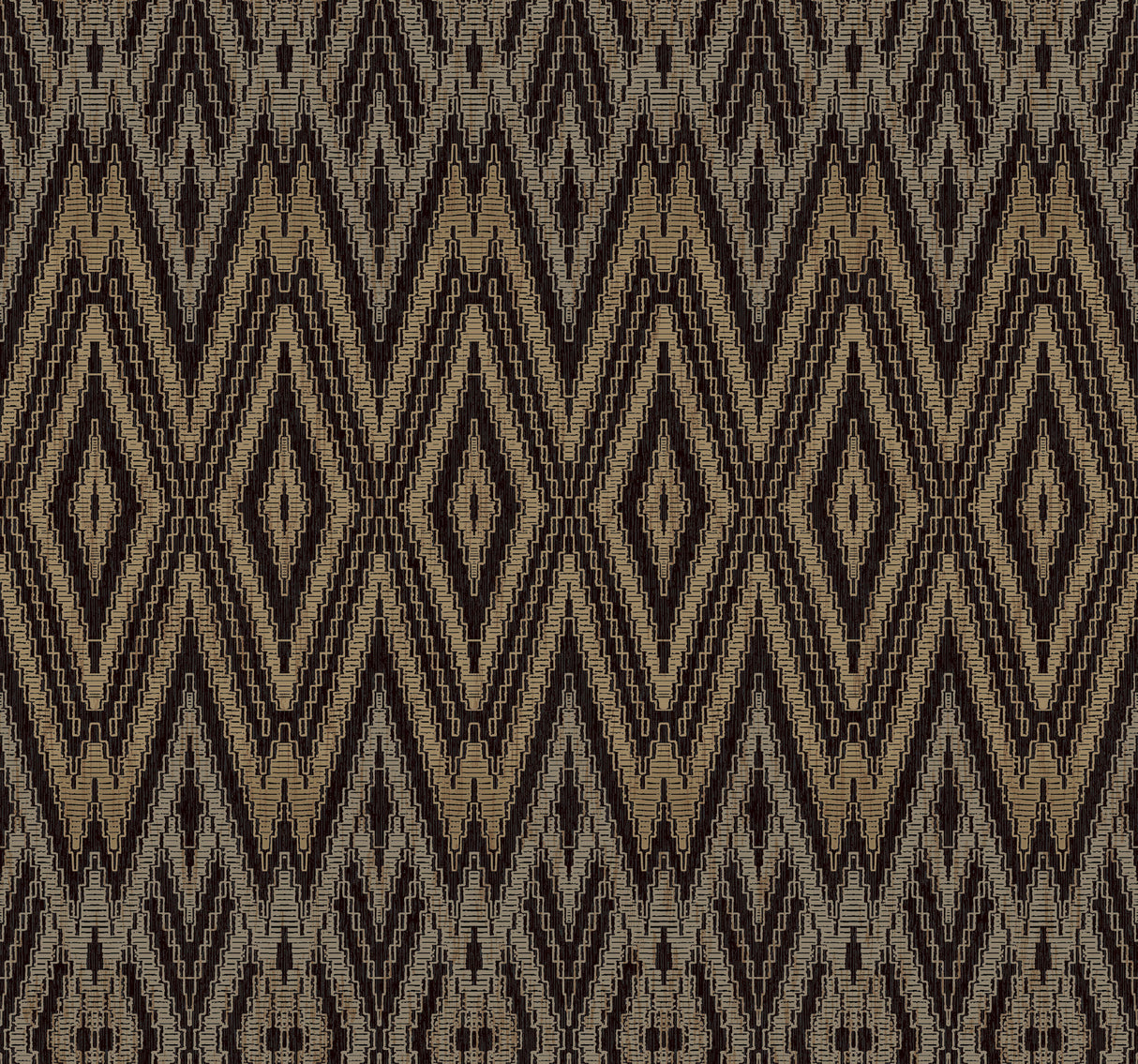 York EV3912 Diamond Marquise Black Wallpaper