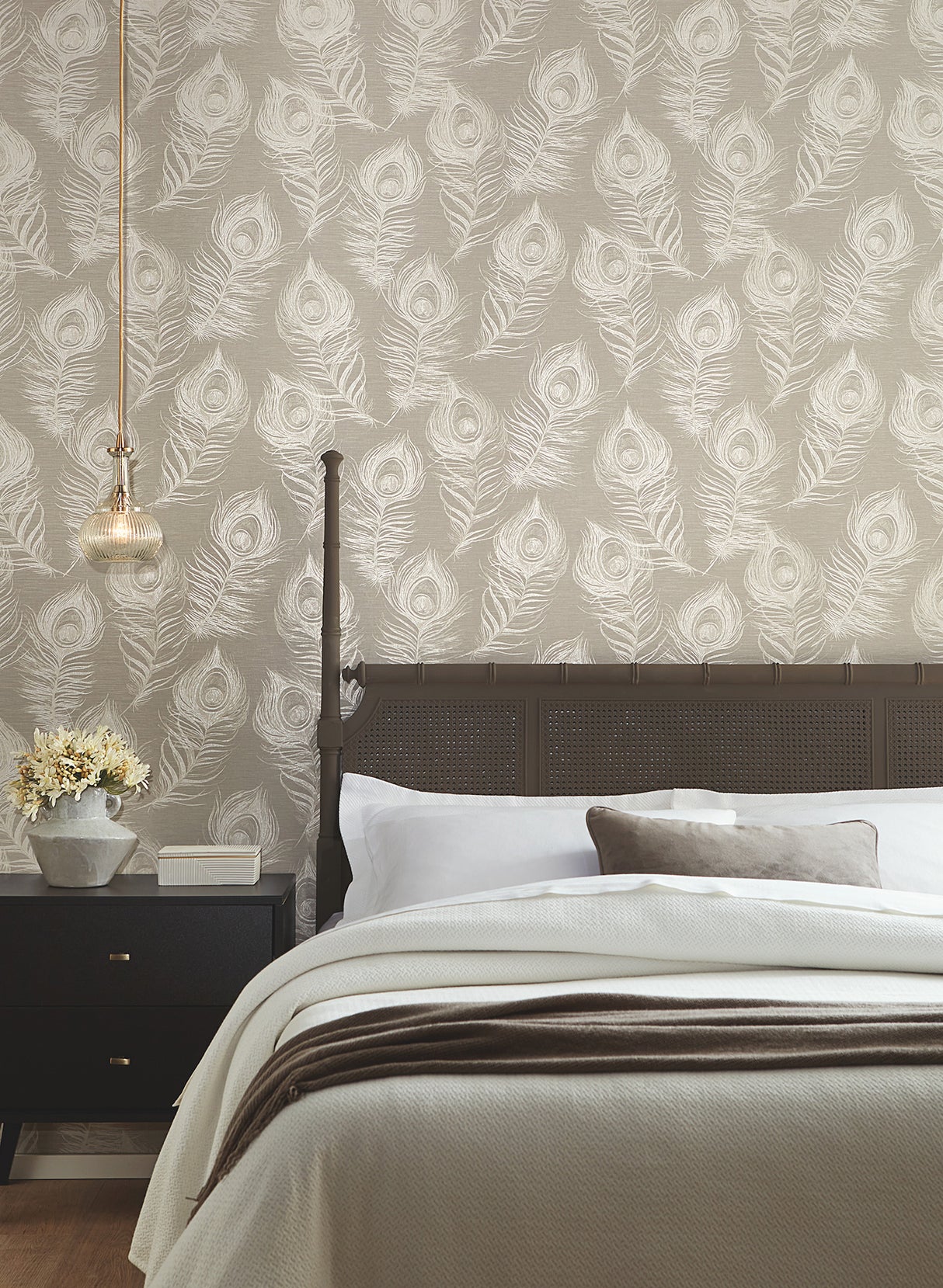 York EV3941 Regal Peacock Mink Wallpaper