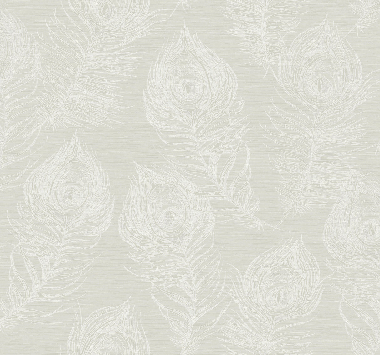 York EV3944 Regal Peacock White Wallpaper