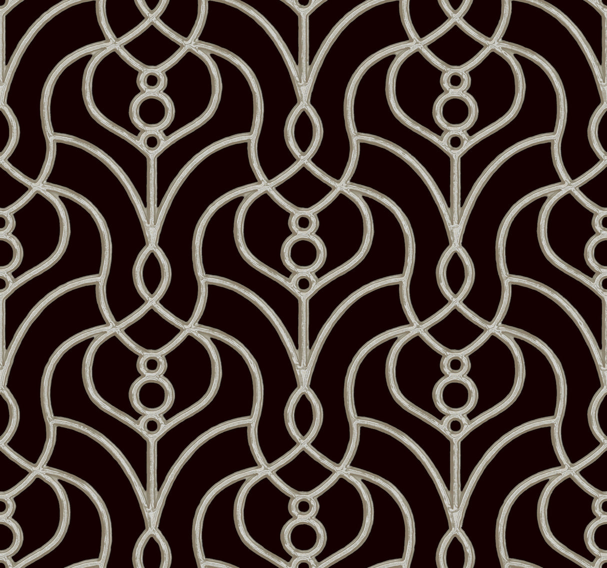 York EV3945 Divine Trellis Black Wallpaper