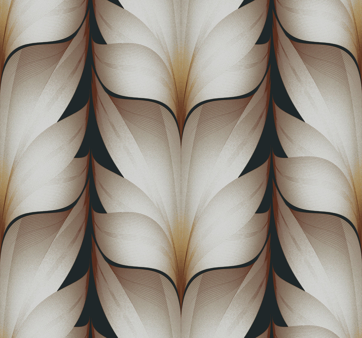 York EV3954 Lotus Light Stripe Black Wallpaper