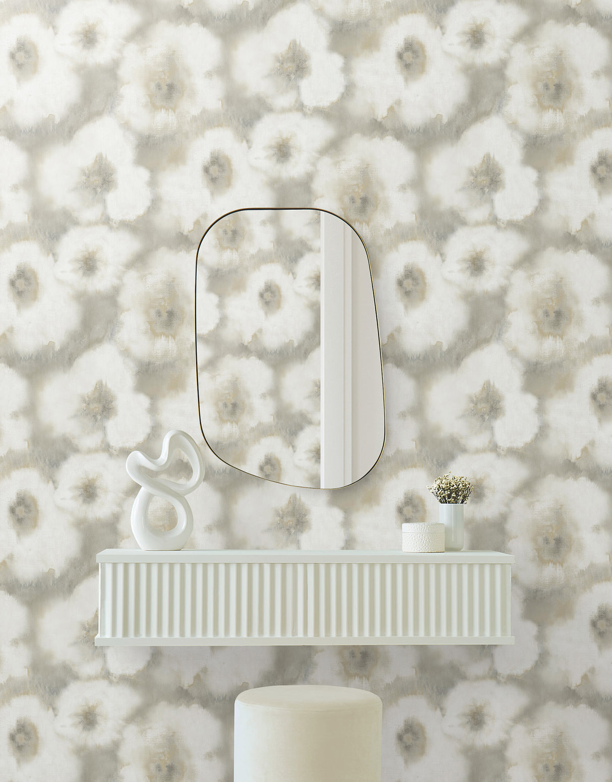 York EV3962 Blended Floral Neutral Wallpaper