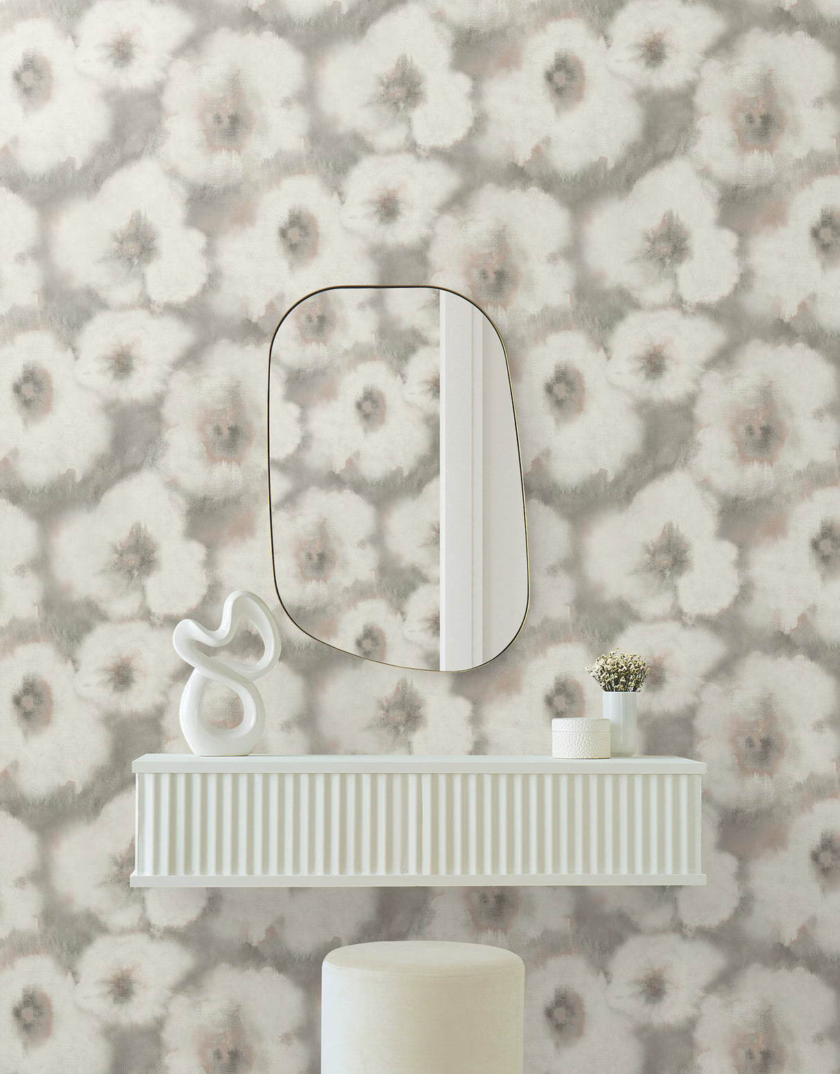 York EV3963 Blended Floral Clay Wallpaper