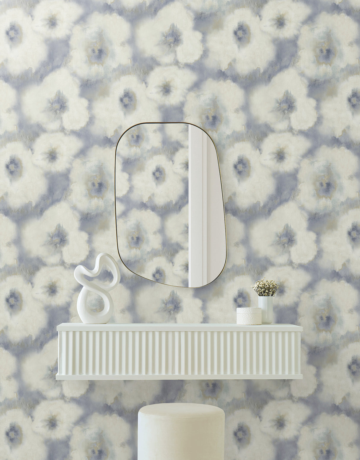 York EV3964 Blended Floral Blue Wallpaper