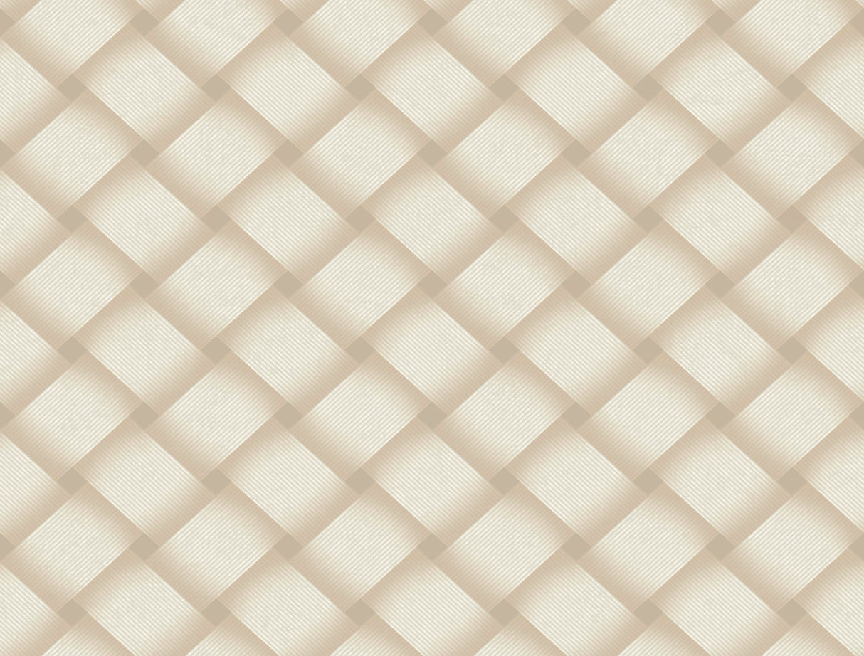 York EV3965 Bayside Basket Weave Blonde Wallpaper